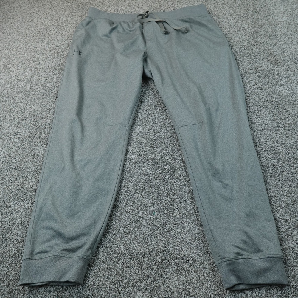 Under Armour Pants Mens 2XL Gray Loose Fleece Drawstring Jogger Sweatpants Gym